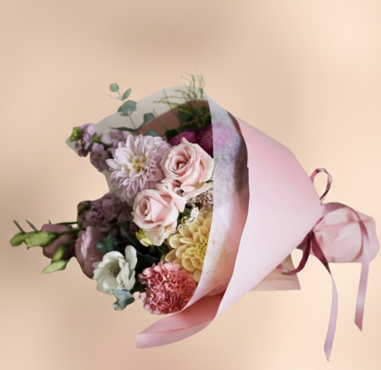Pastel Poetry: The Signature Pink Seasonal Bouquet