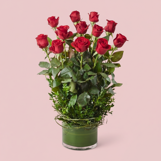 Crimson Classic: The Dozen Red Roses