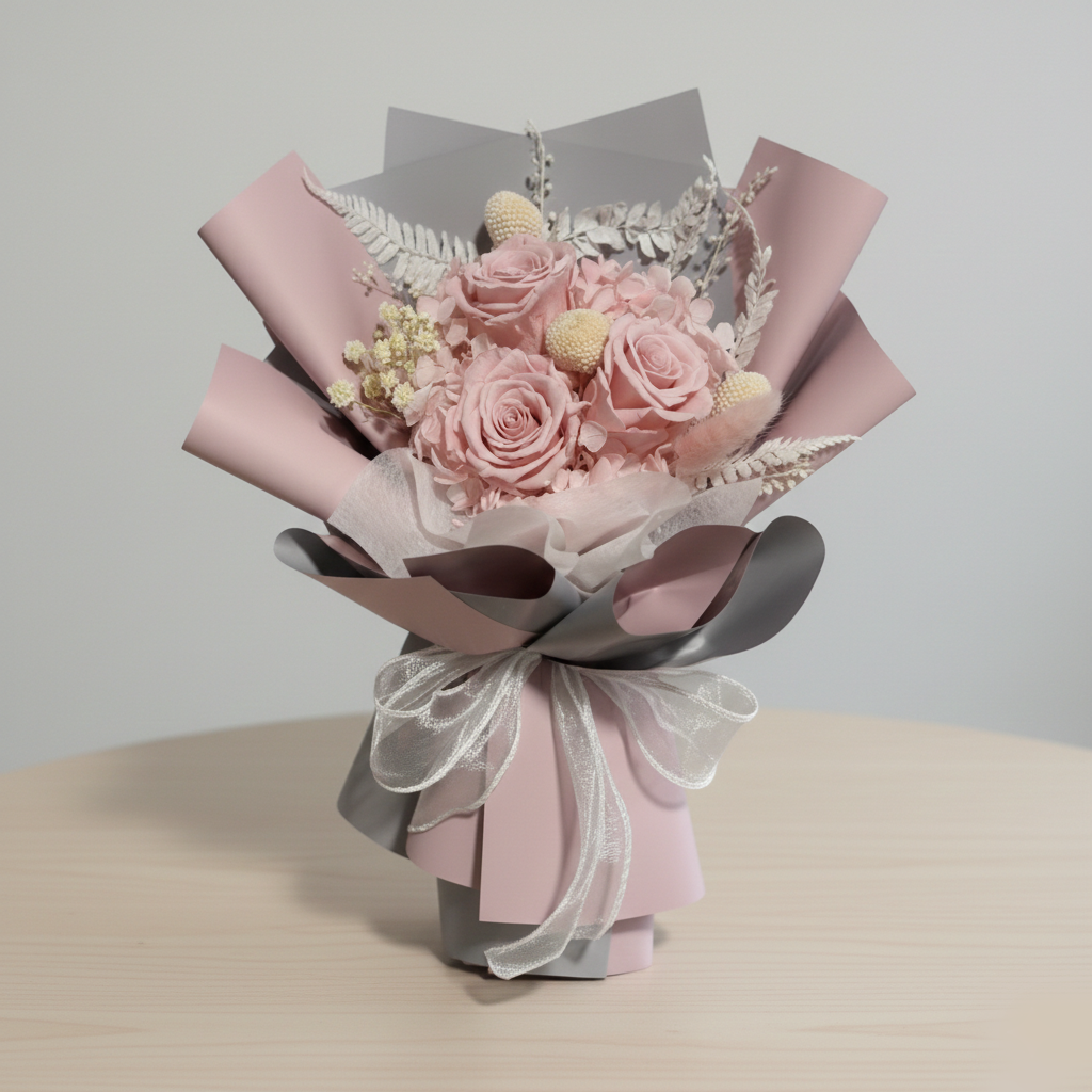Window Box Bouquet Pink